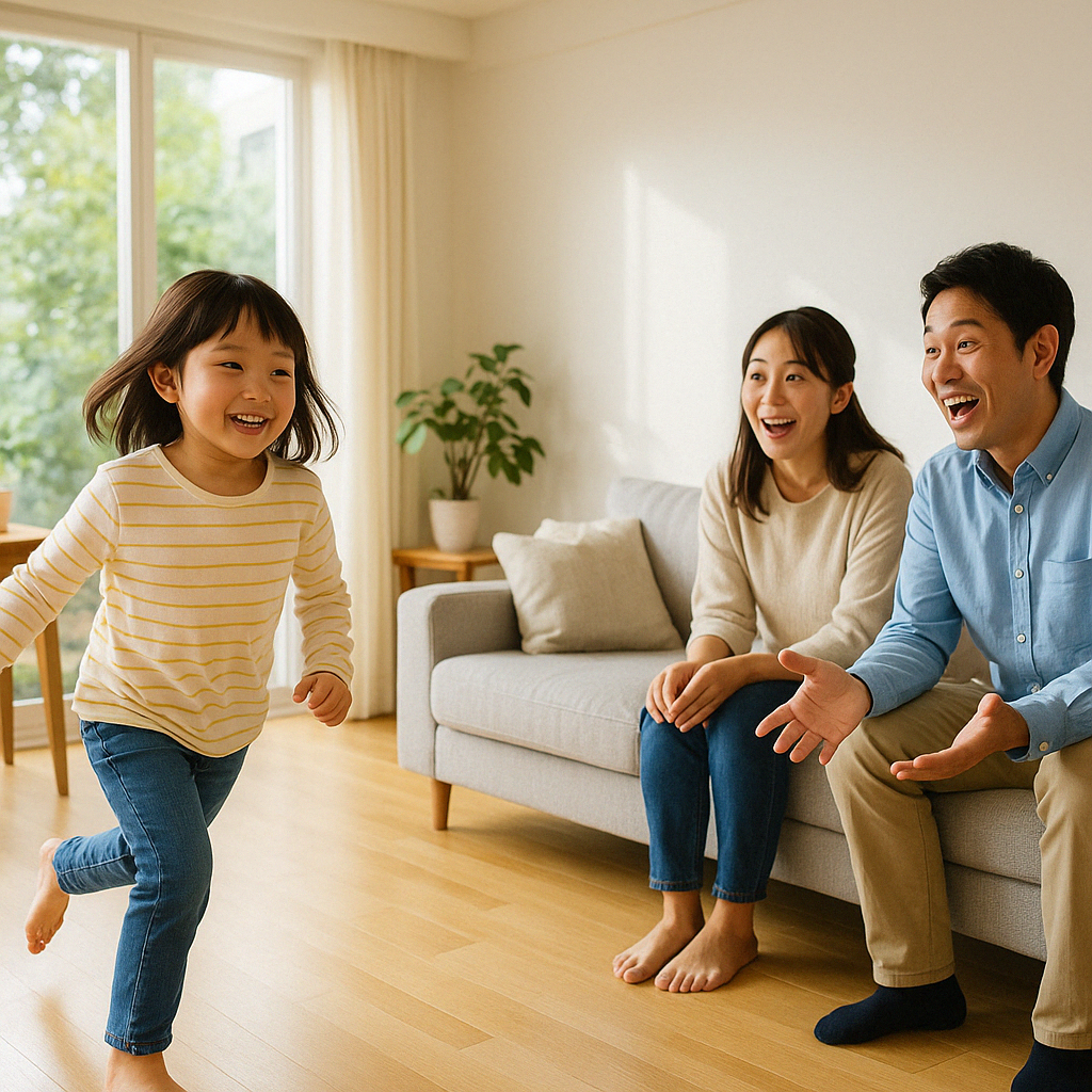 家族の幸せな暮らし